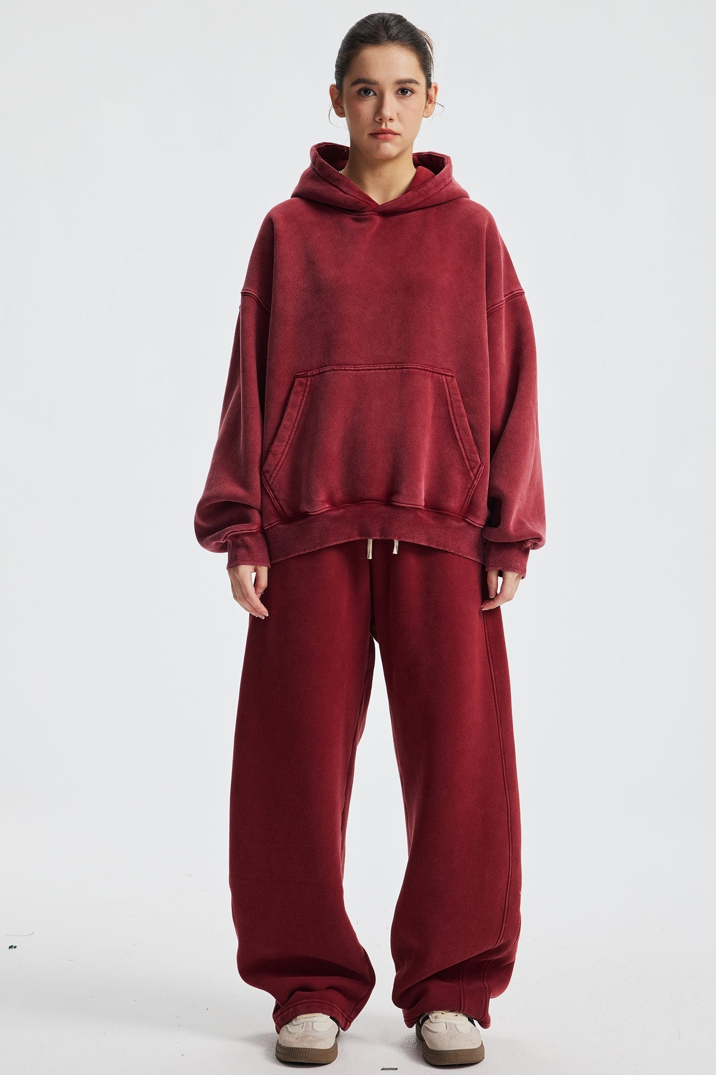 370GSM Fleece Pigment Dyed Sweatpants