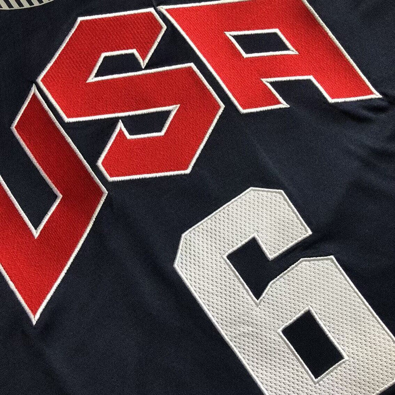 Dream Team 10 LeBron James #6 blue Throwback Jersey - Dense Embroidery