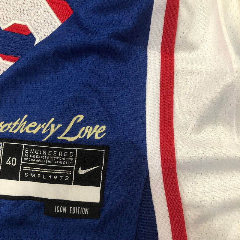 Philadelphia 76ers LeBron James #23 blue Throwback Jersey - Dense Embroidery