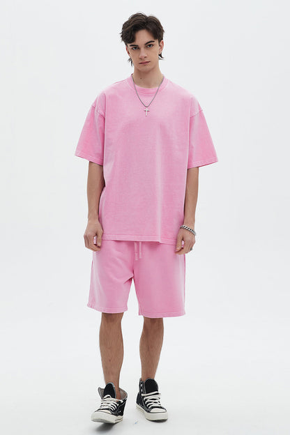 250GSM Pigment Dyed Washed Tee