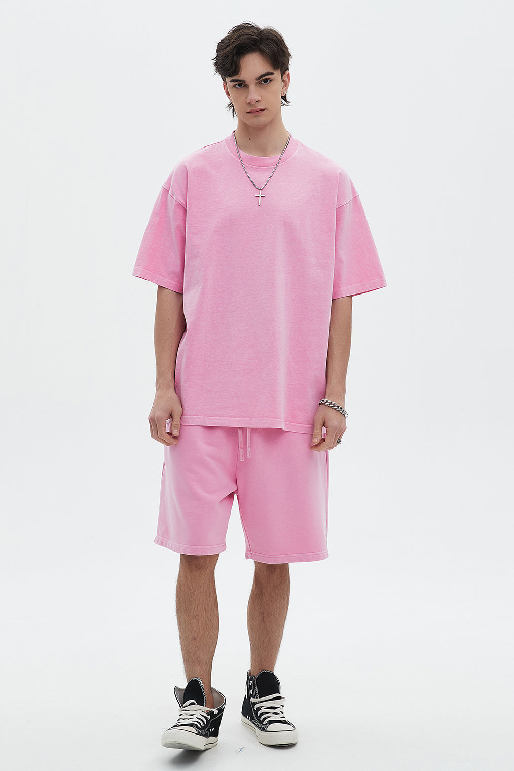 250GSM Pigment Dyed Washed Tee