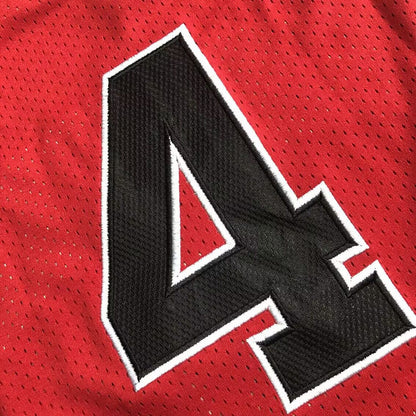 Slam Dunk Shohoku #4 red Throwback Jersey - Dense Embroidery