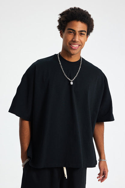 275GSM Solid Color Boxy Tee