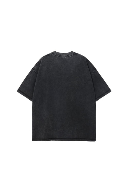 275GSM Double Stitch Sleeve Hem Washed Tee