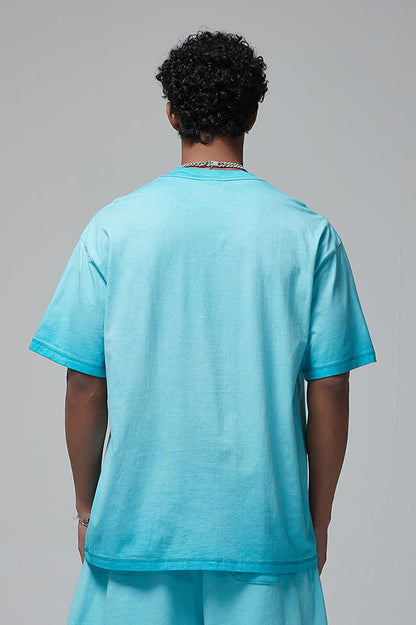 250GSM Double Stitch Sleeve Hem Washed Tee