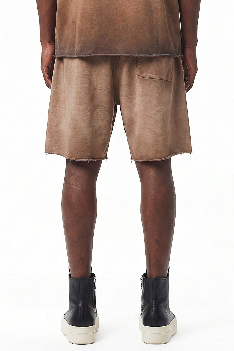 320GSM Distressed Sun Fade Shorts