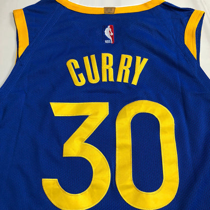 Golden State Warriors Stephen Curry #30 blue Throwback Jersey - Dense Embroidery