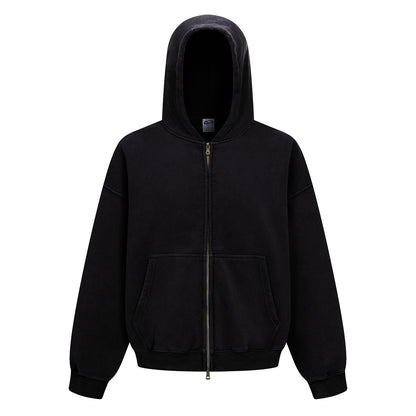 370GSM Pigment Dyed Fleece Boxy Hoodie