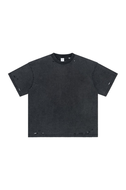 275GSM Distressed Vintage Washed Tee