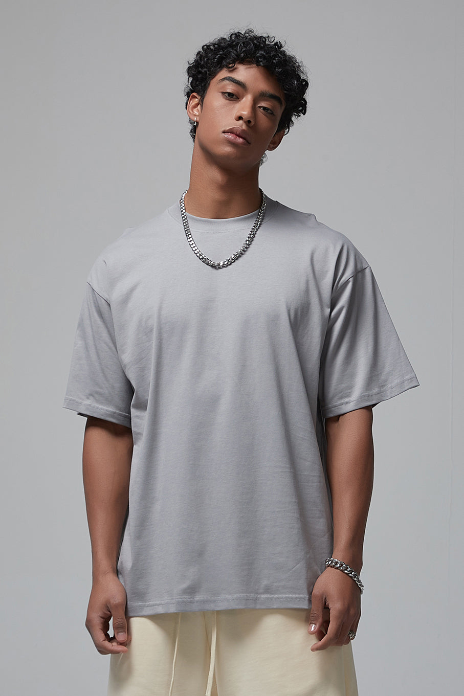 190GSM Solid Color Oversized Tee