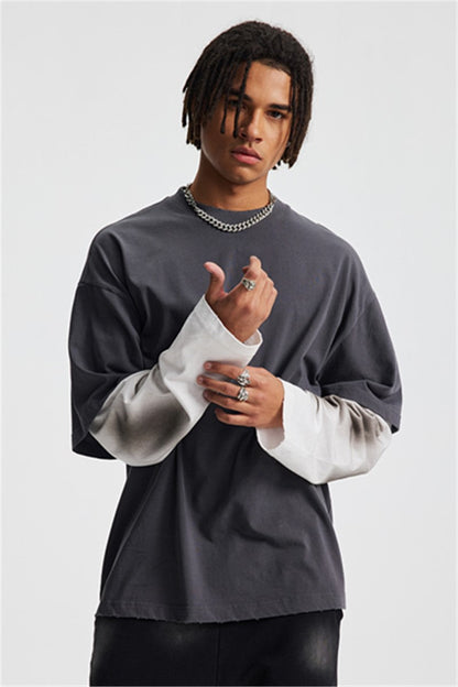 275GSM Washed Double Layer Long Sleeve