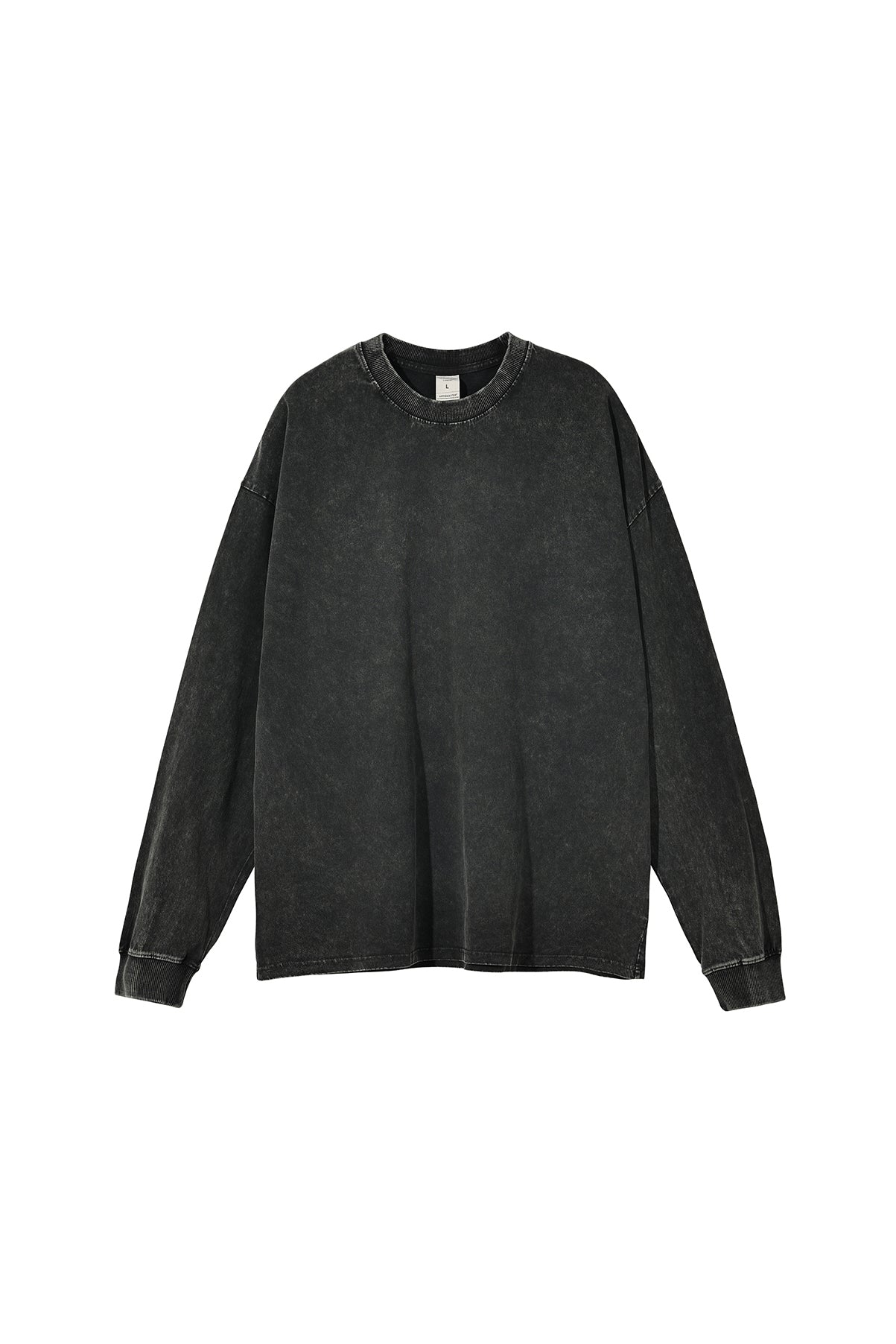 250GSM Vintage Washed Long Sleeve Crew