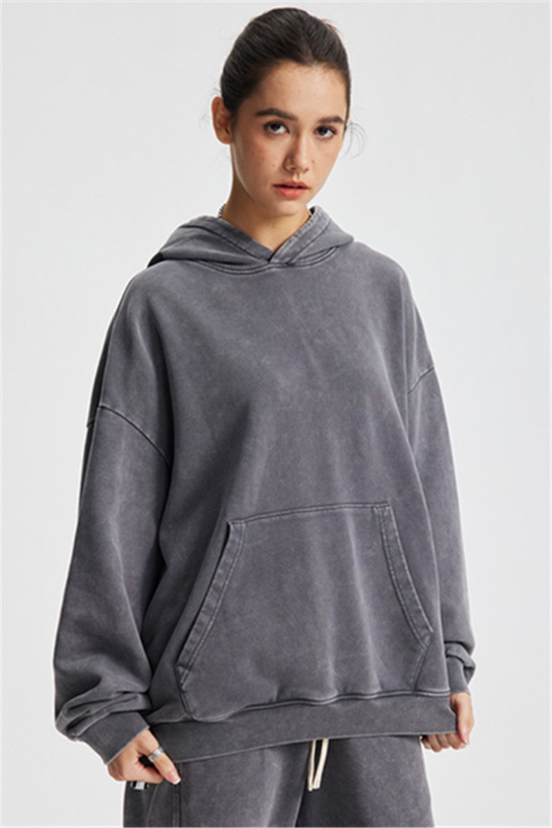 430GSM Boxy Fit Washed Hoodie