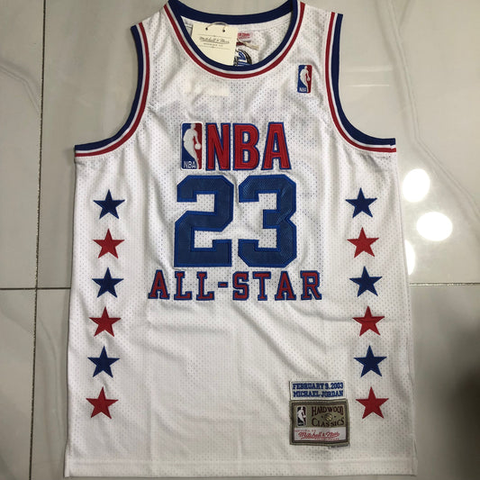All-Star Michael Jordan #23 White Throwback Jersey - Dense Embroidery