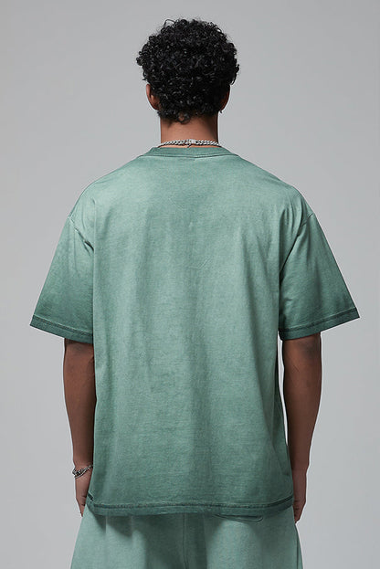 250GSM Double Stitch Sleeve Hem Washed Tee