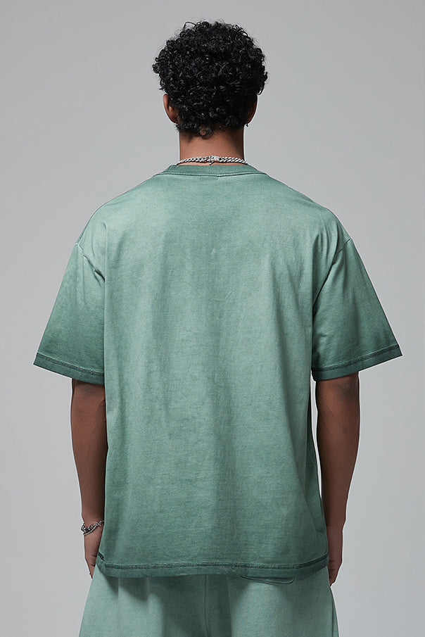 250GSM Double Stitch Sleeve Hem Washed Tee