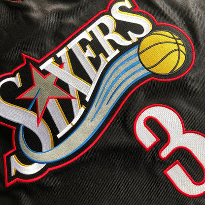 Allen Iverson #3 black 2000-01 Throwback Jersey - Dense Embroidery