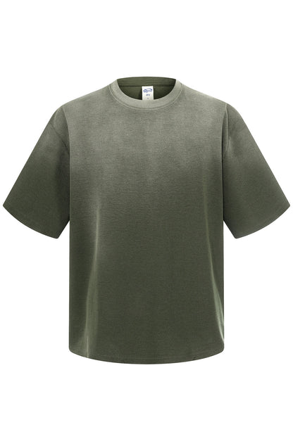 325GSM Sun Fade Distressed Washed Tee