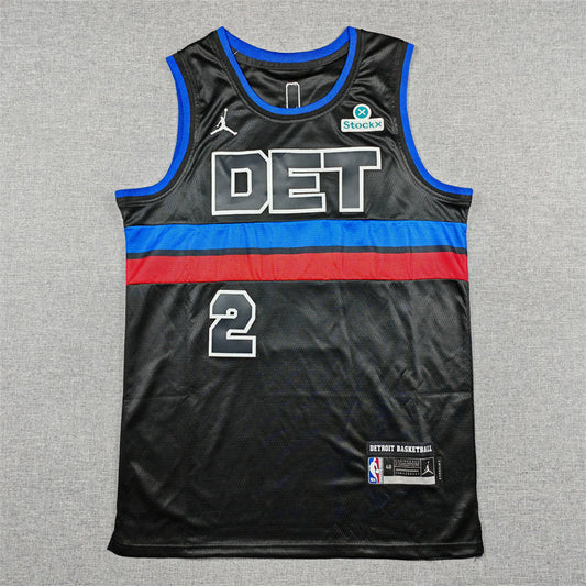 Detroit Pistons Cade Cunningham #2 City Edition Swingman Jersey ！ Embroidered