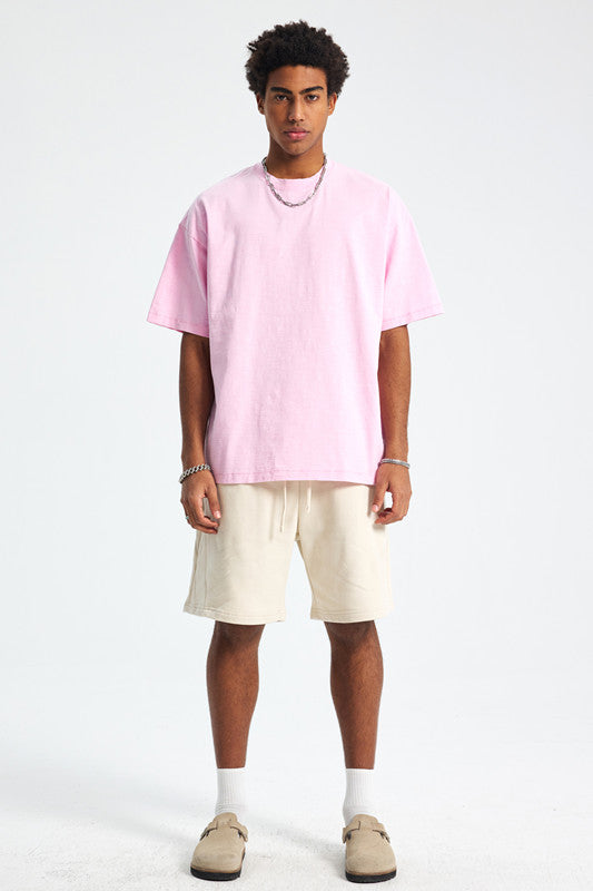 275GSM Pigment Dyed Light Washed Tee