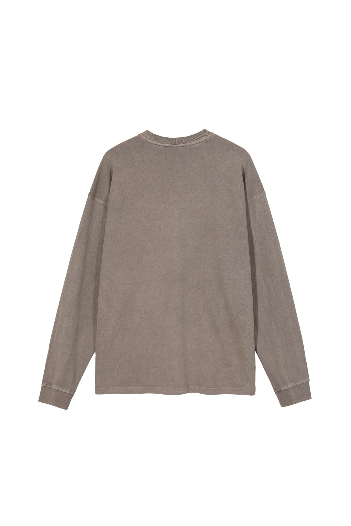 310GSM Pigment Dyed Washed Long Sleeve Crew