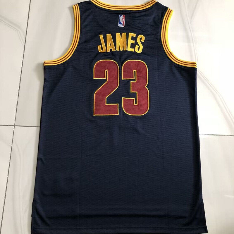 Cleveland Cavaliers LeBron James #23 Black-blue Throwback Jersey - Dense Embroidery