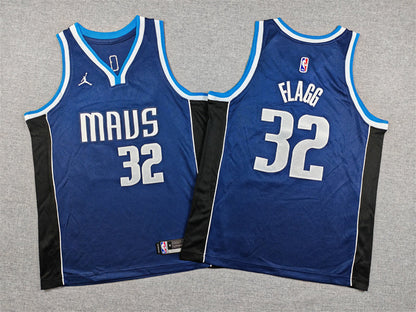 Youth Cooper Flagg Dallas Mavericks #32 Embroidered  Jersey