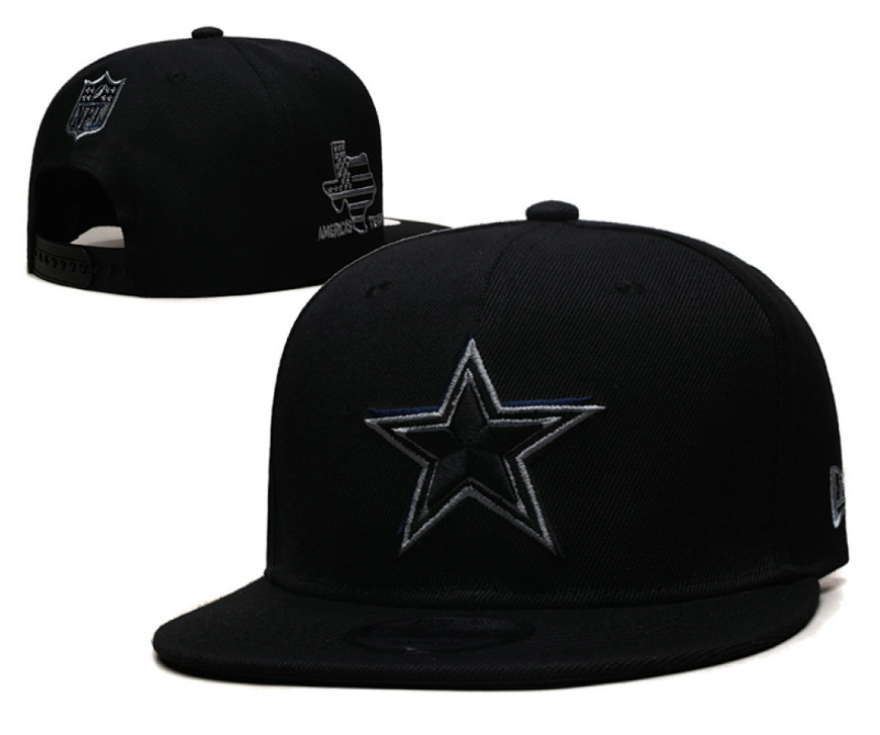 Dallas Cowboys Black Snapback Cap