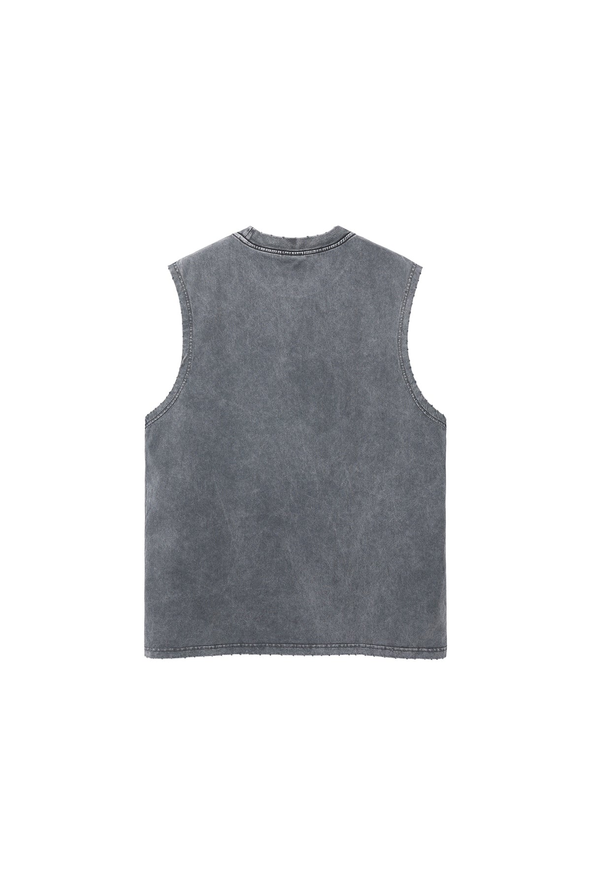 275GSM Distressed Washed Muscle Tee