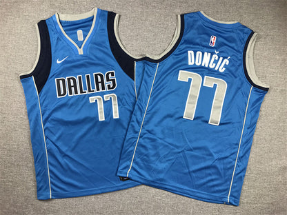 Youth Luka Don?i? Dallas Mavericks #77 Embroidered  Jersey