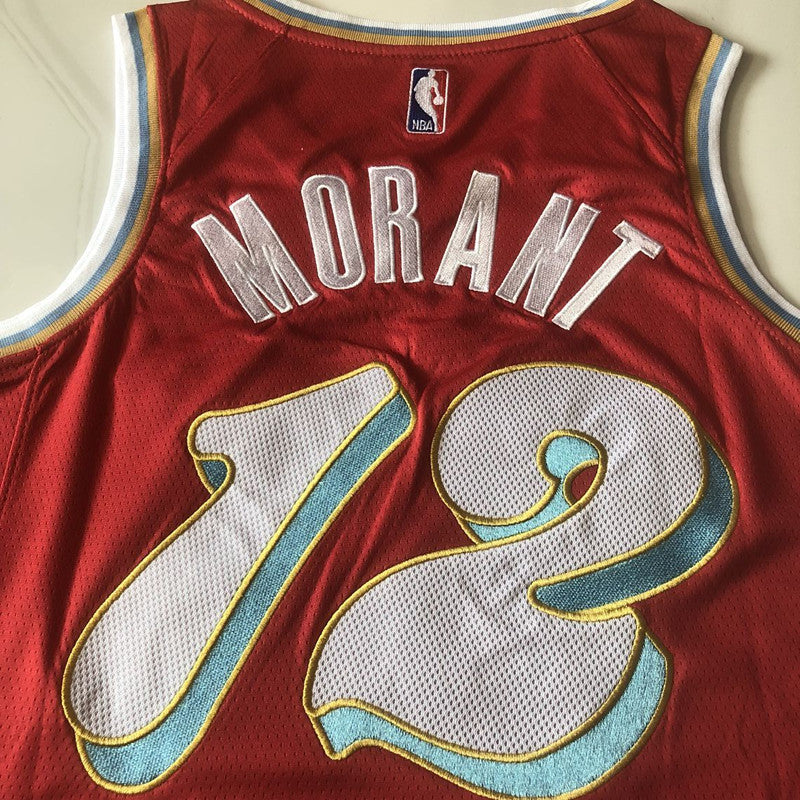 Memphis Grizzlies Ja Morant #12 Throwback  Jersey -  Dense Embroidery