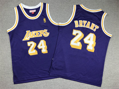 Youth Kobe Bryant Los Angeles Lakers #24  Embroidered  Jersey