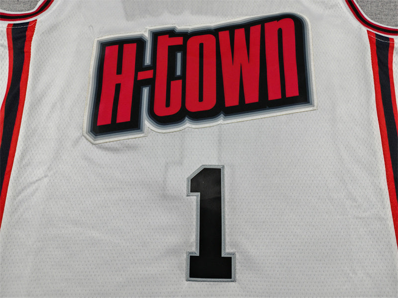 Houston Rockets Amen Thompson #1 2025 City Edition Swingman Jersey - Embroidered
