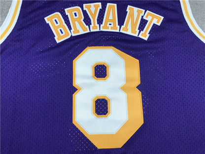 Kobe Bryant #8 Los Angeles Lakers 1996-97 Throwback Embroidered Jersey