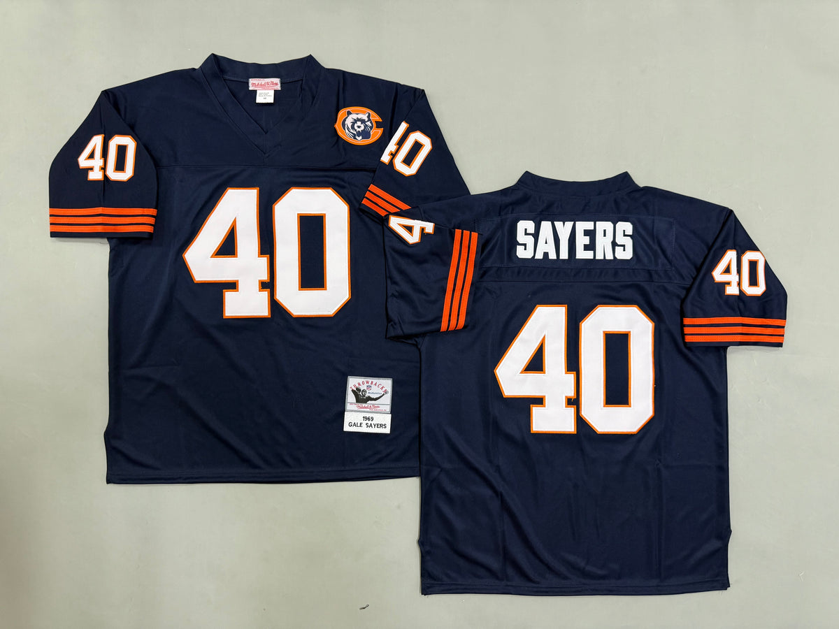 Mens Gale Sayers#40 Chicago Bears Vintage Throwback Jersey