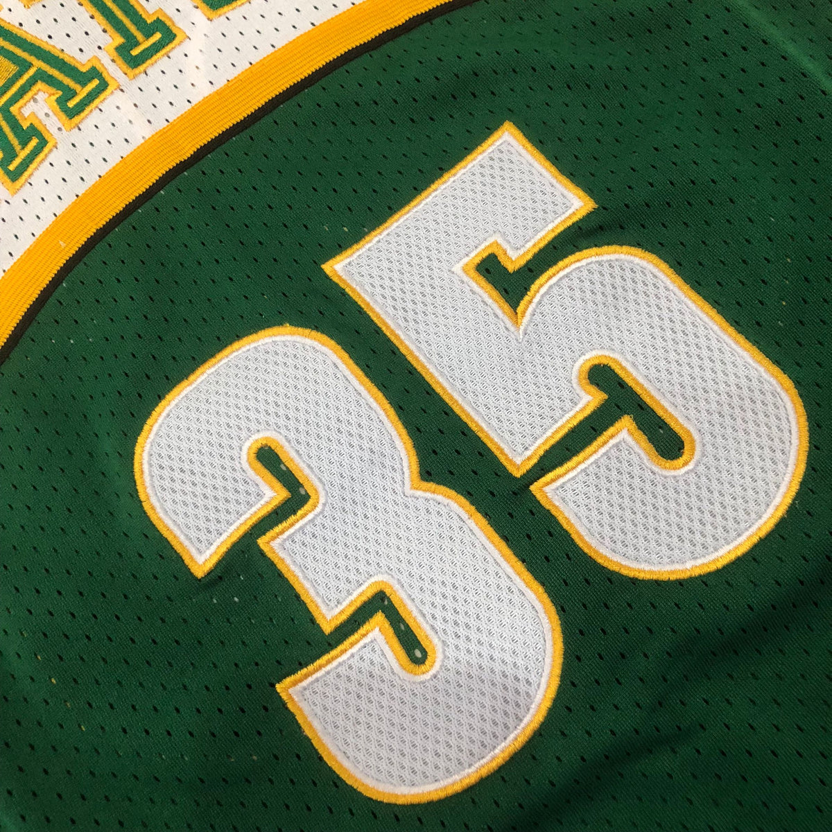 Seattle SuperSonics Kevin Durant #35 Throwback Jersey - Dense Embroidery