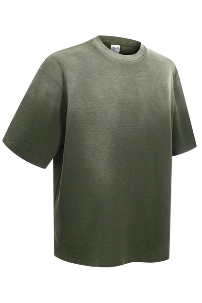 325GSM Sun Fade Distressed Washed Tee