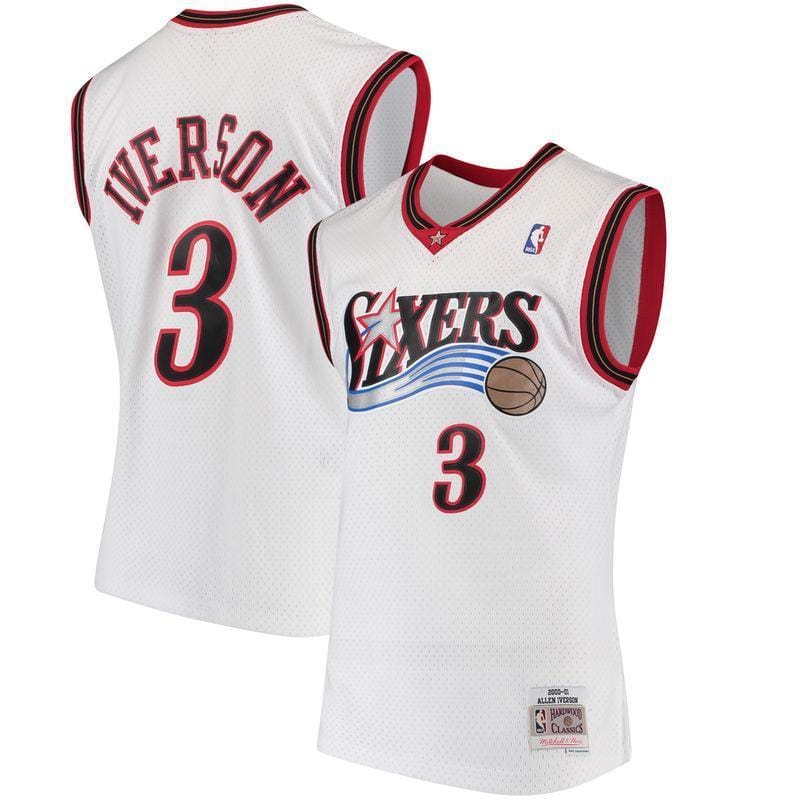 Allen Iverson Philadelphia 76ers Throwback Jersey