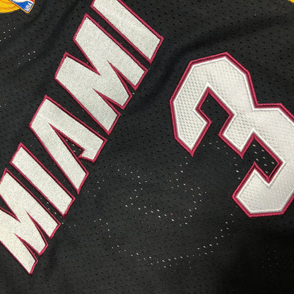 Miami Heat Dwyane Wade #3 black 2012 Throwback Jersey - Dense Embroidery