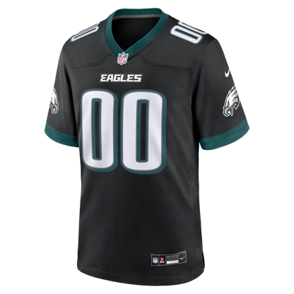 Custom Philadelphia Eagles Black Game Jersey