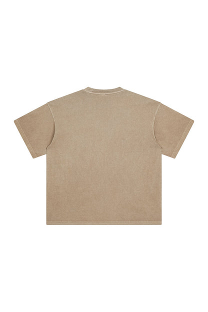 250GSM Pigment Dyed Washed Tee