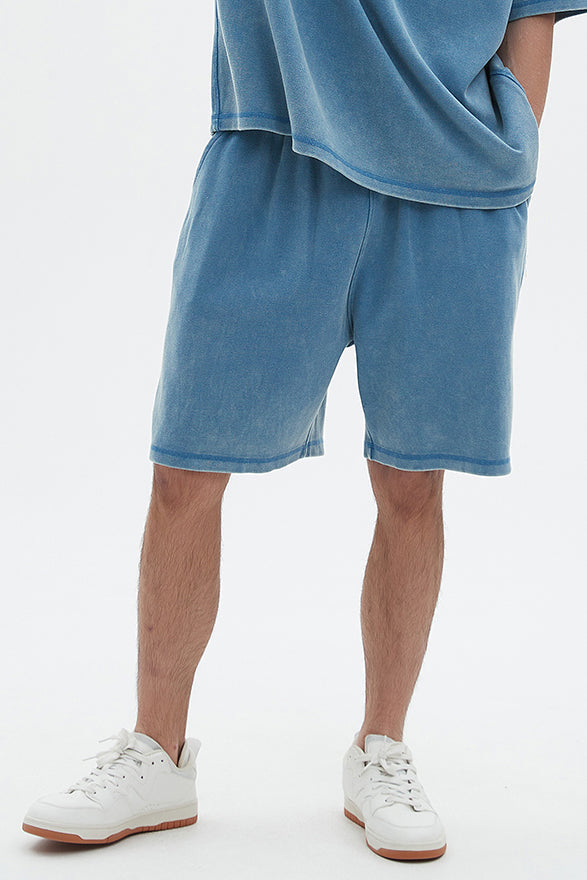 400GSM Double Stitch Washed Short