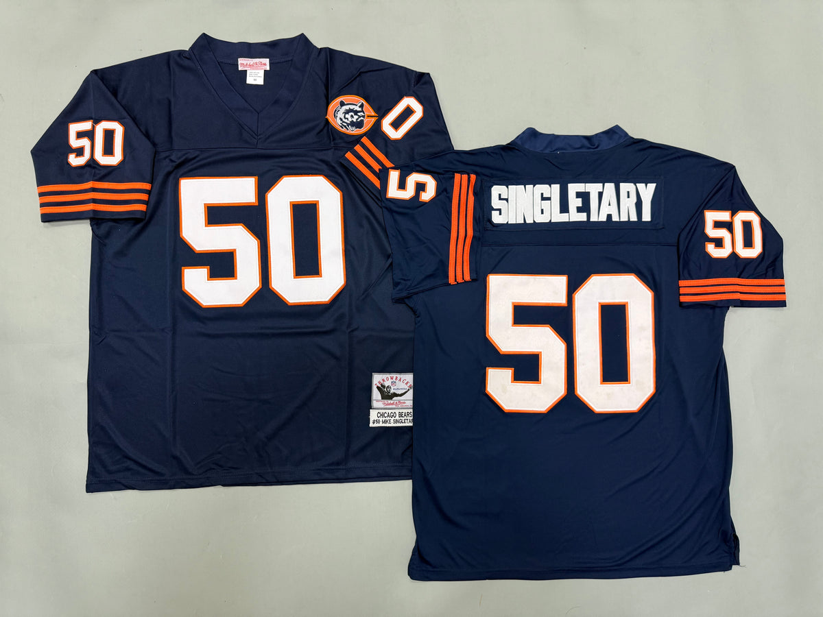 Mens Mike Singletary#50 Chicago Bears Vintage Throwback Jersey
