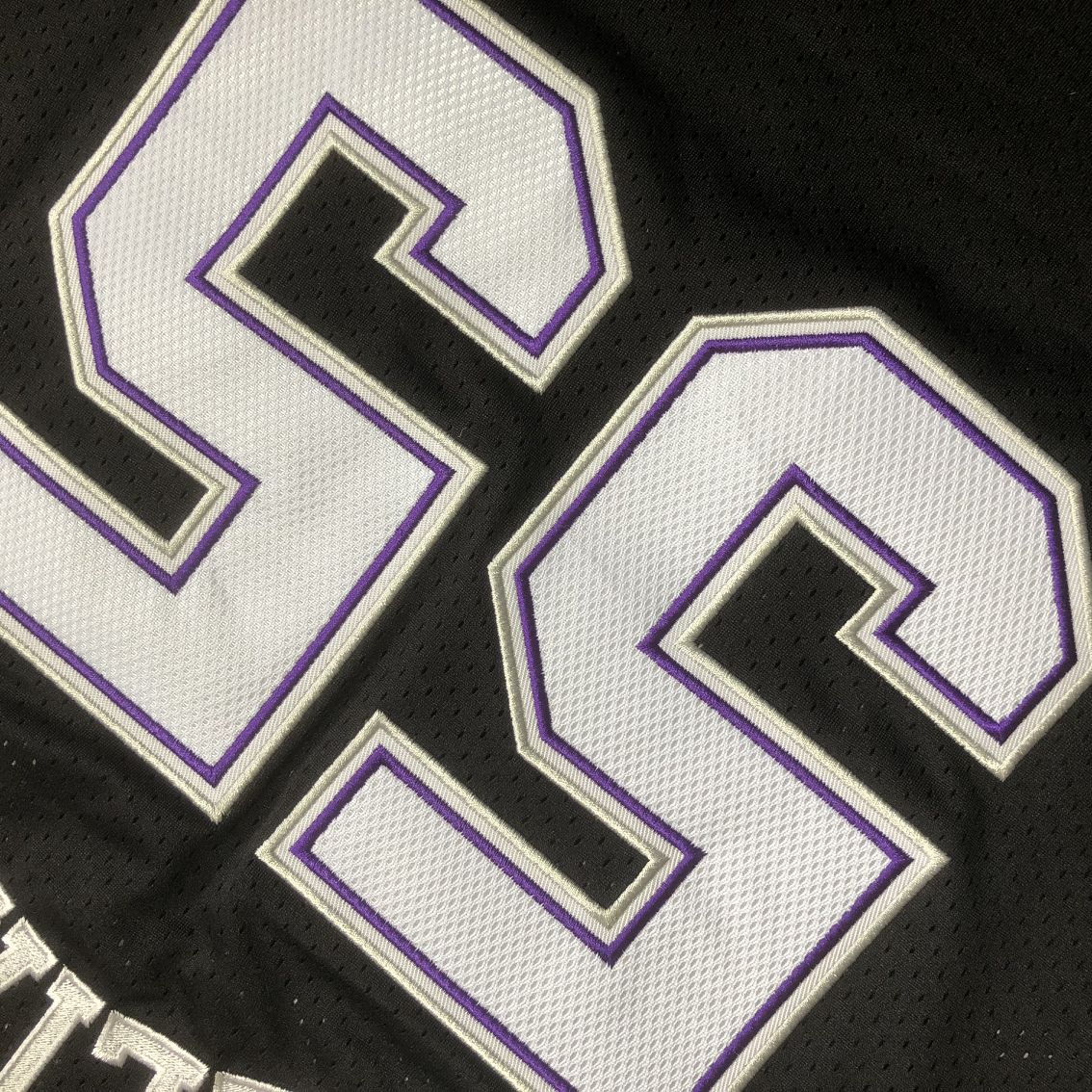 Sacramento Kings Jason Williams #55 black Throwback Jersey - Dense Embroidery
