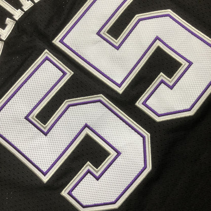 Sacramento Kings Jason Williams #55 black Throwback Jersey - Dense Embroidery
