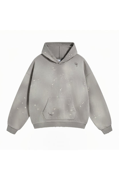 450GSM Distressed Dirty Effect Sun Fade Hoodie
