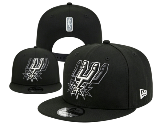 San Antonio Spurs Black Snapback Cap