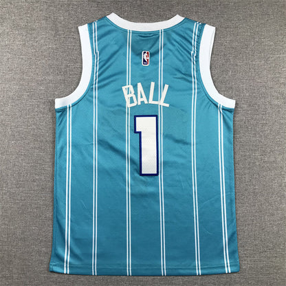 Youth LaMelo Ball Charlotte Hornets #1 Embroidered Jersey