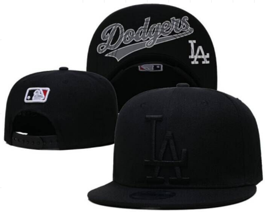 Los Angeles Dodgers Black Snapback Cap