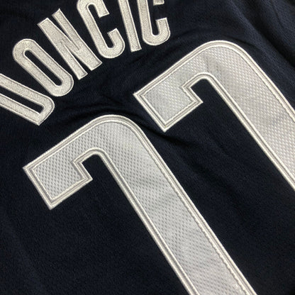 Dallas Mavericks Luka Dončić #77 Dark blue Throwback Jersey - Dense Embroidery